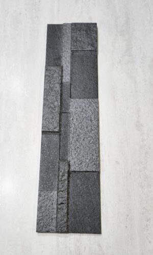 61551 BLACK MICA STACKSTONE LOOK CHARCOAL GREY 150X600