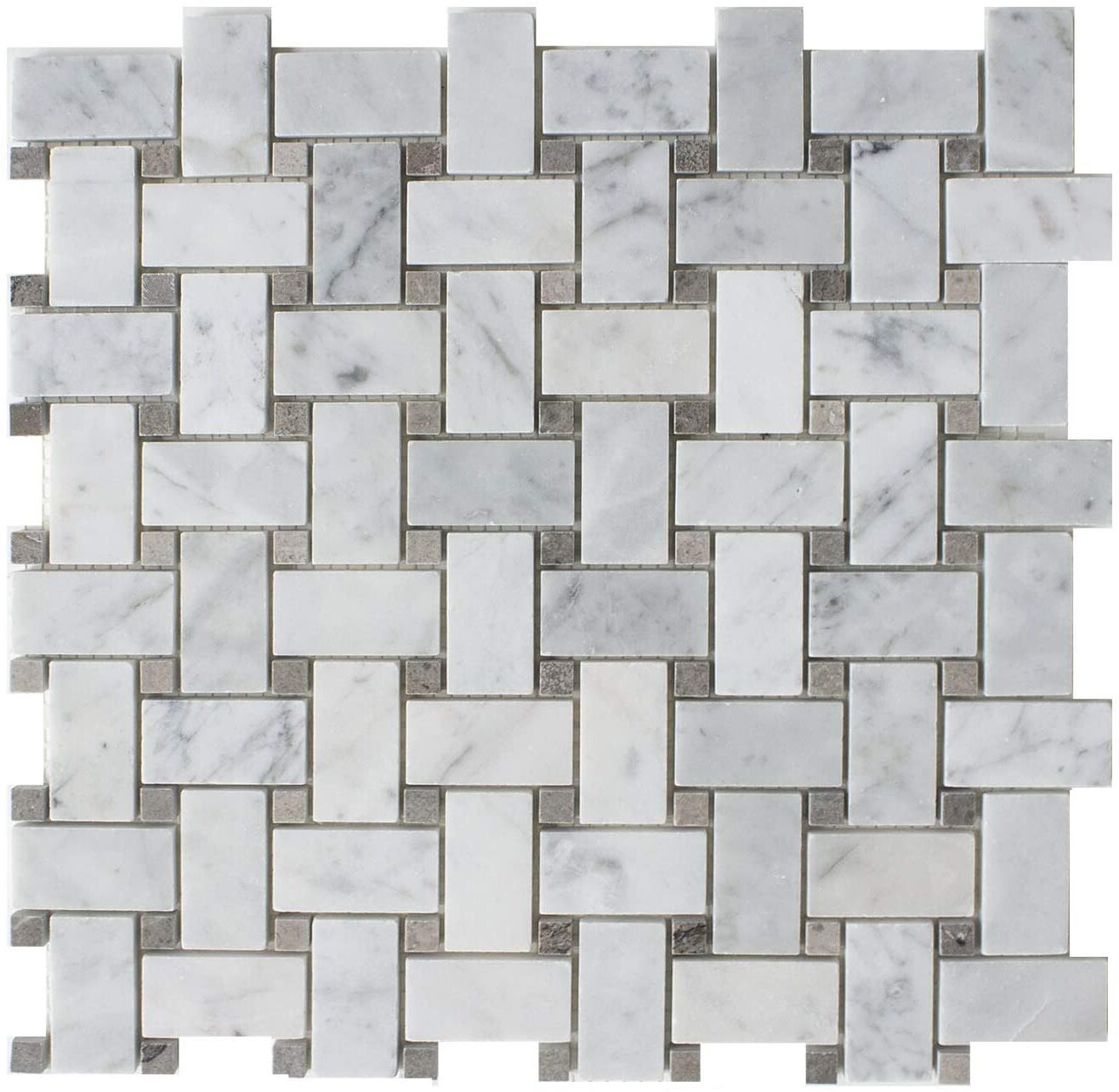 BASKETWEAVE CARRARA + CINDERELLA GREY DOT